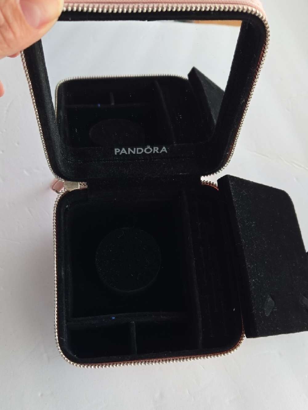 Pandora Blush Pink Travel Jewelry Case - Picture 3 of 6
